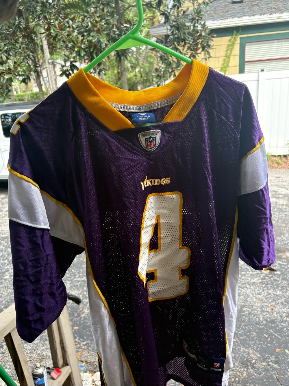 NFL Minnesota Vikings Purple and Gold #4 Jersey